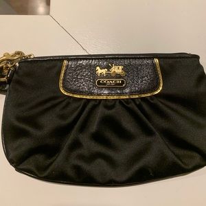 Dressy Coach Black Wristlet